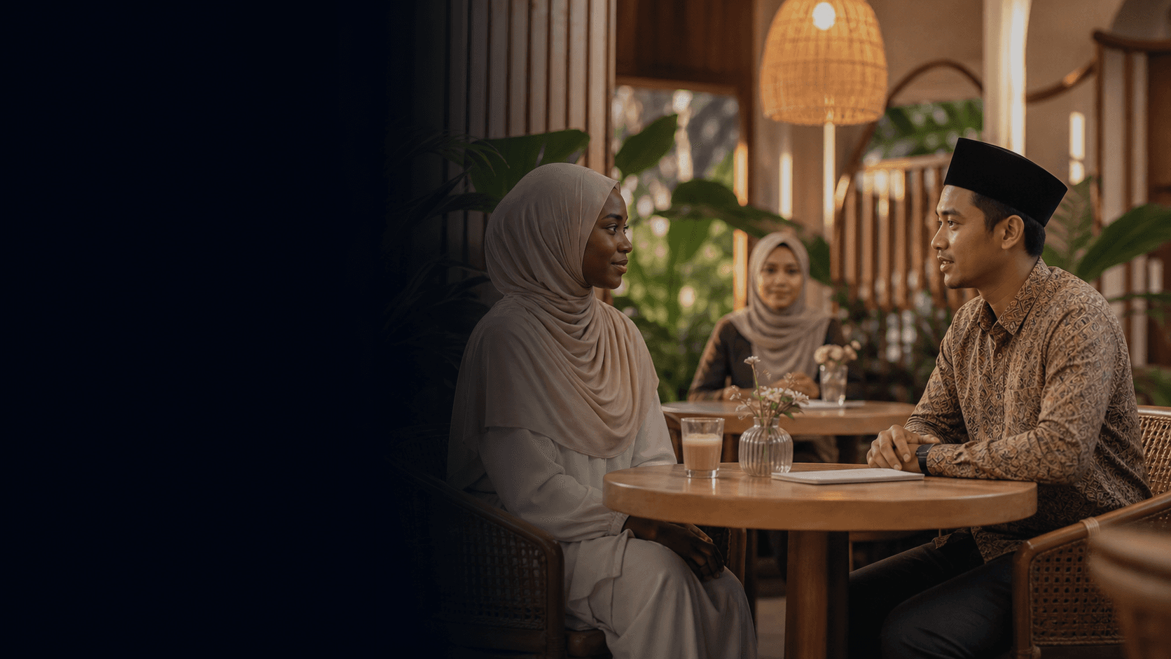 A couple beginning their marriage journey with Jodohmu in Indonesia
